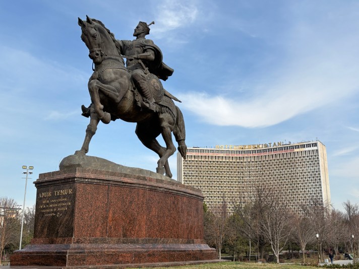 Amir Timur and the Hotel Uzbekistan